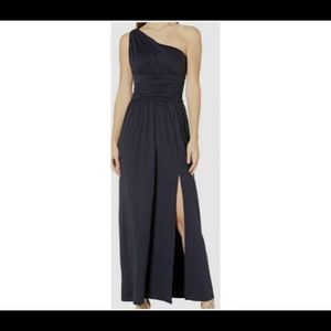 Susana Monaco Black One-Shoulder Maxi Dress